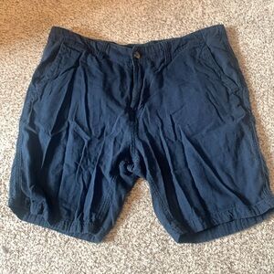 Lucky Brand linen blend blue shorts